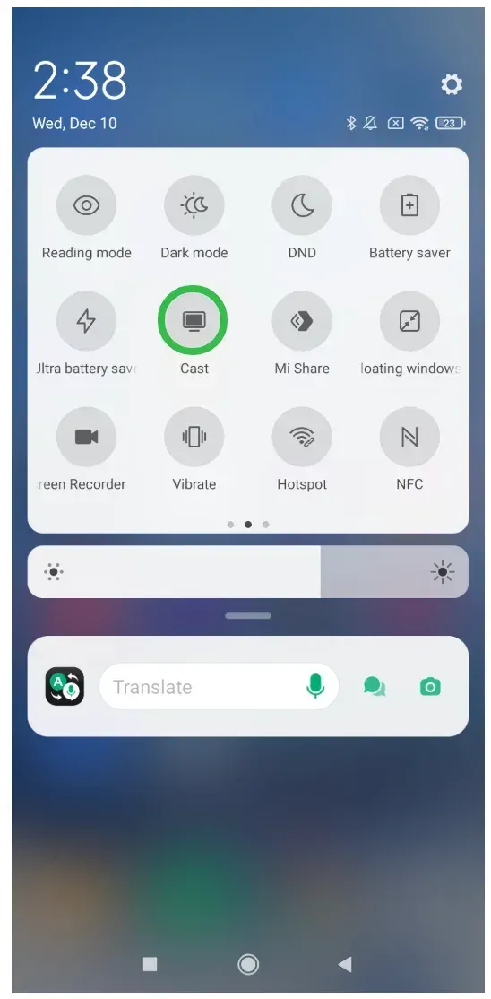 enable Miracast on Android phone