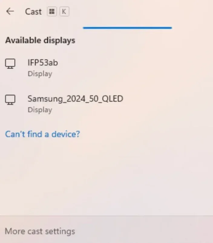 screen mirror from Windows to TV via Cast