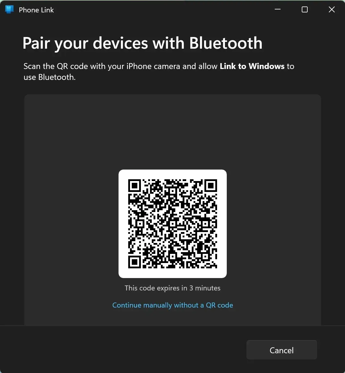 scan the QR code