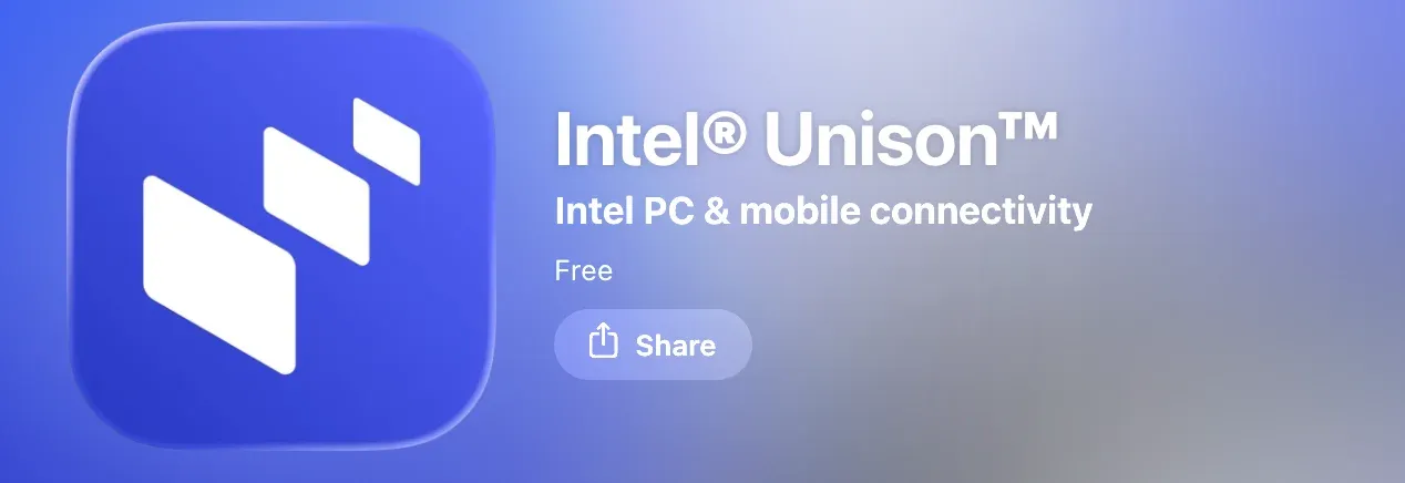 Intel Unison available in the App Store