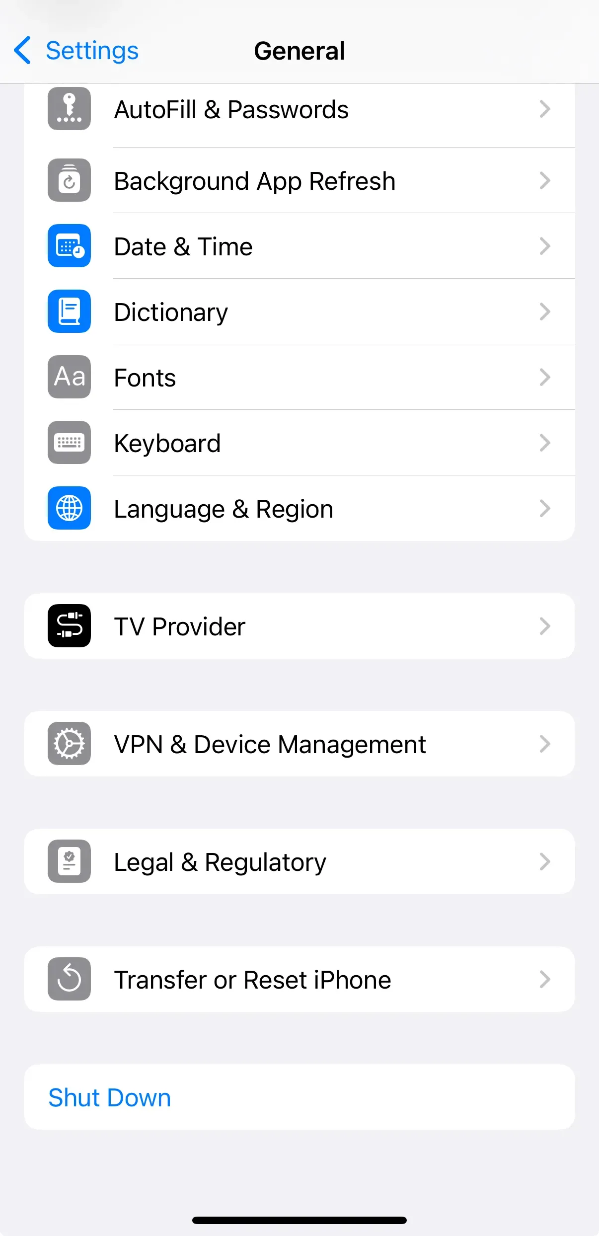choose Transfer or Reset iPhone