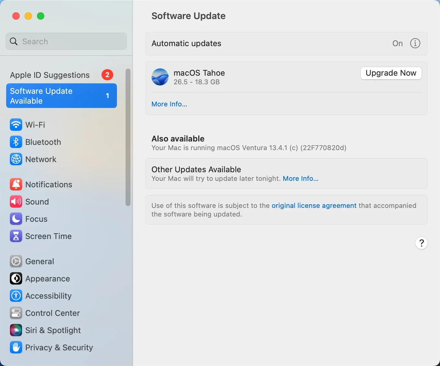 update Mac to solve iPhone Mirroring issues