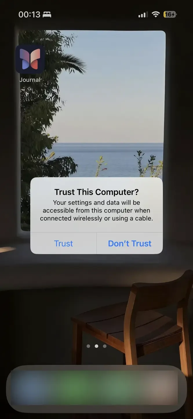 Trust This Computer? prompt