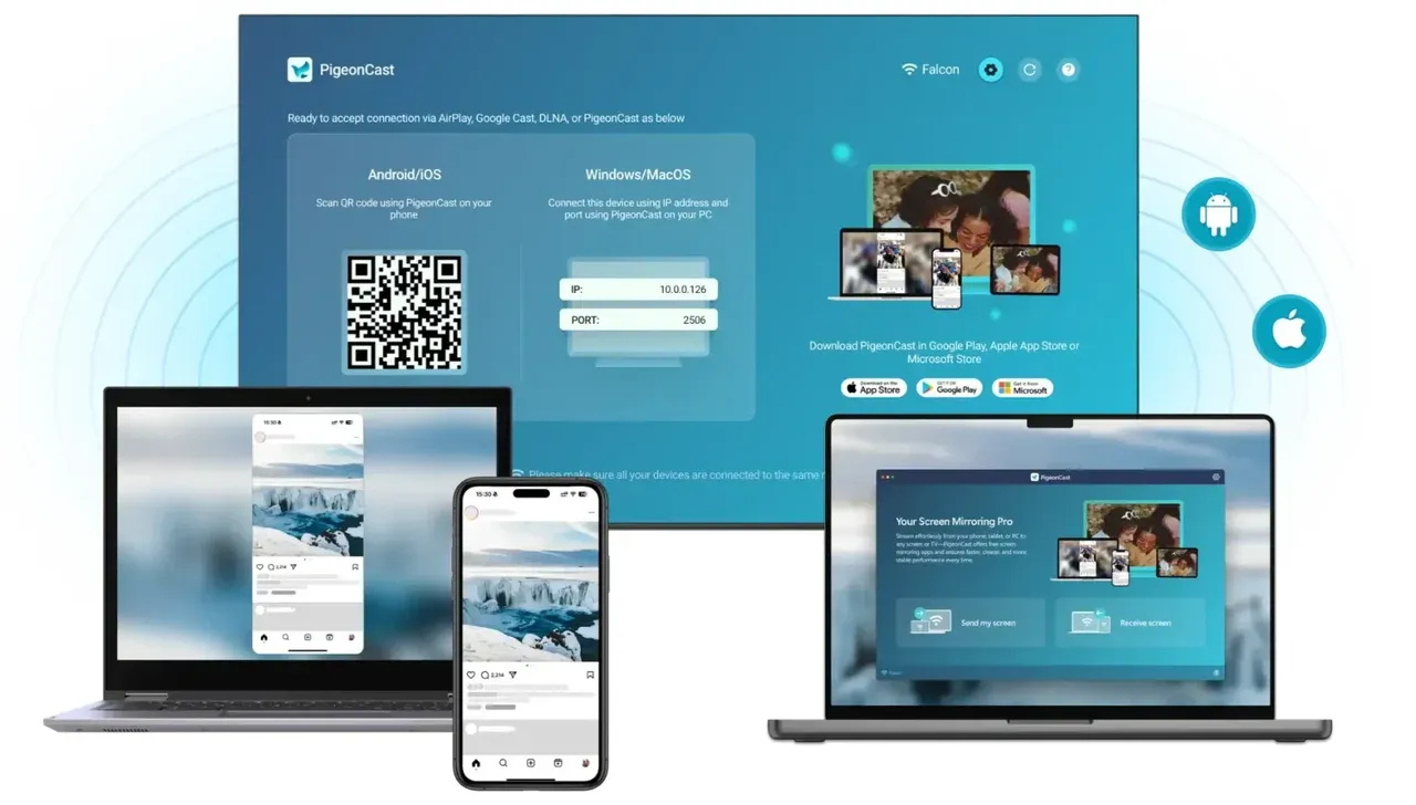 PigeonCast app