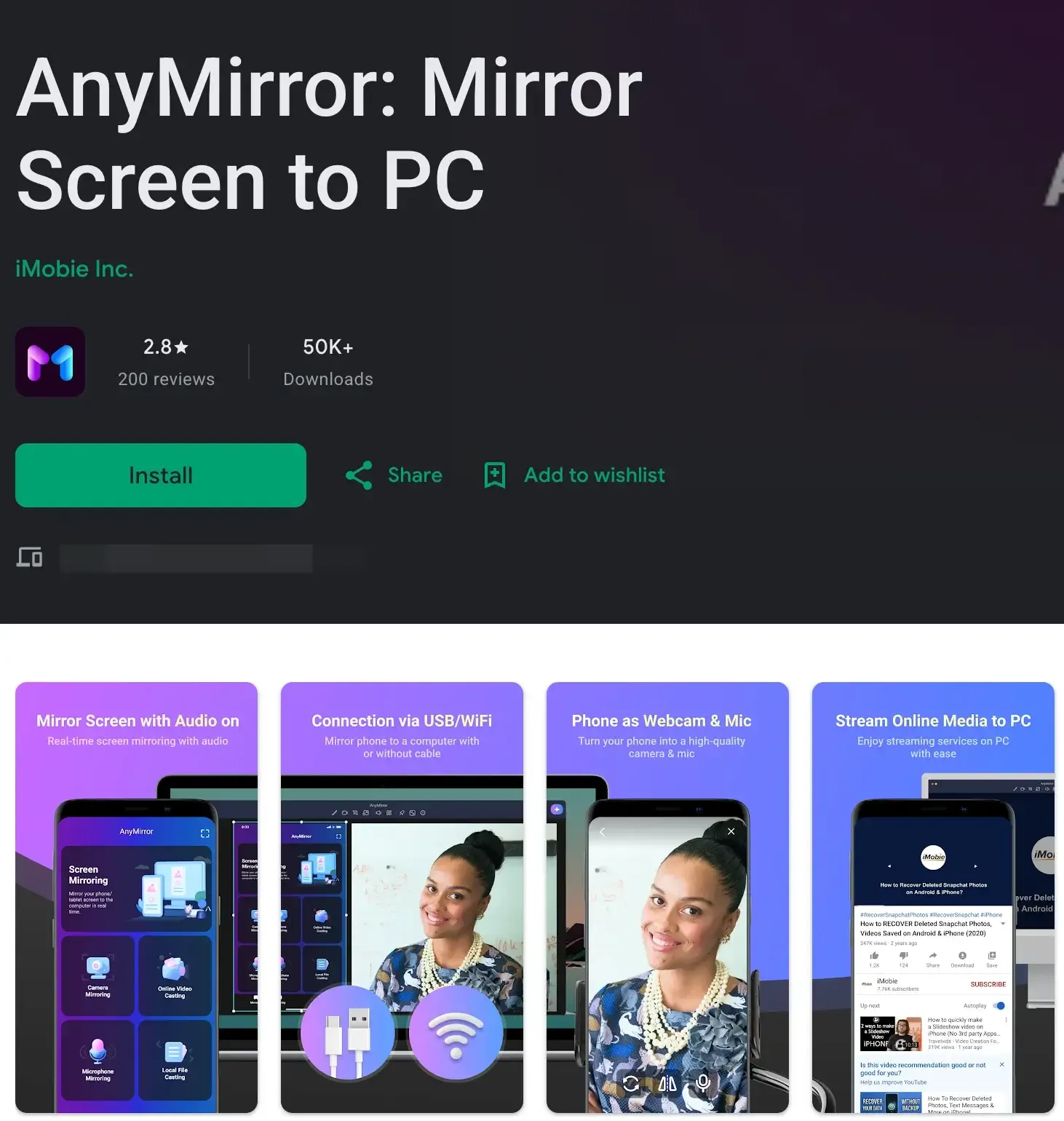 find AnyMirror on Google Play
