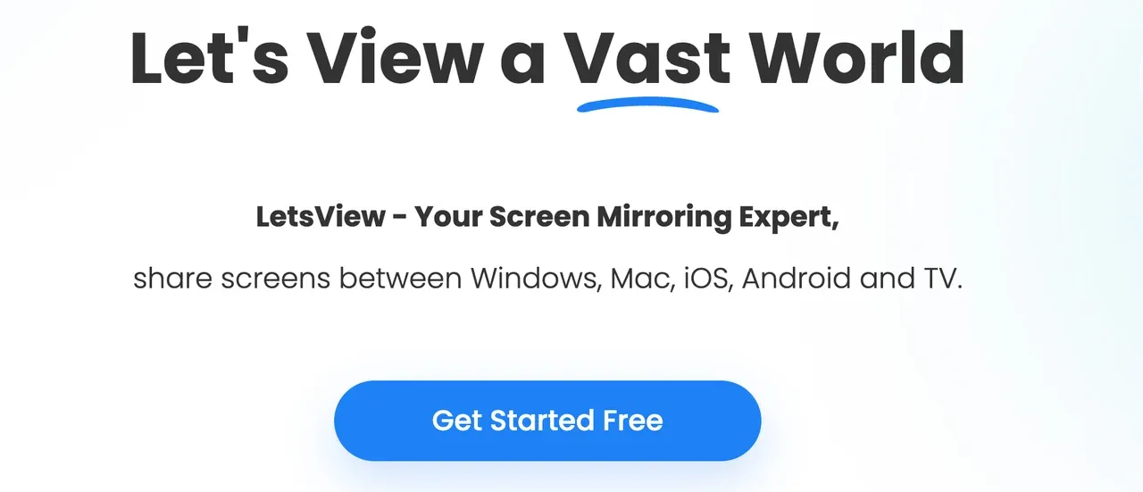 LetsView screen mirroring app