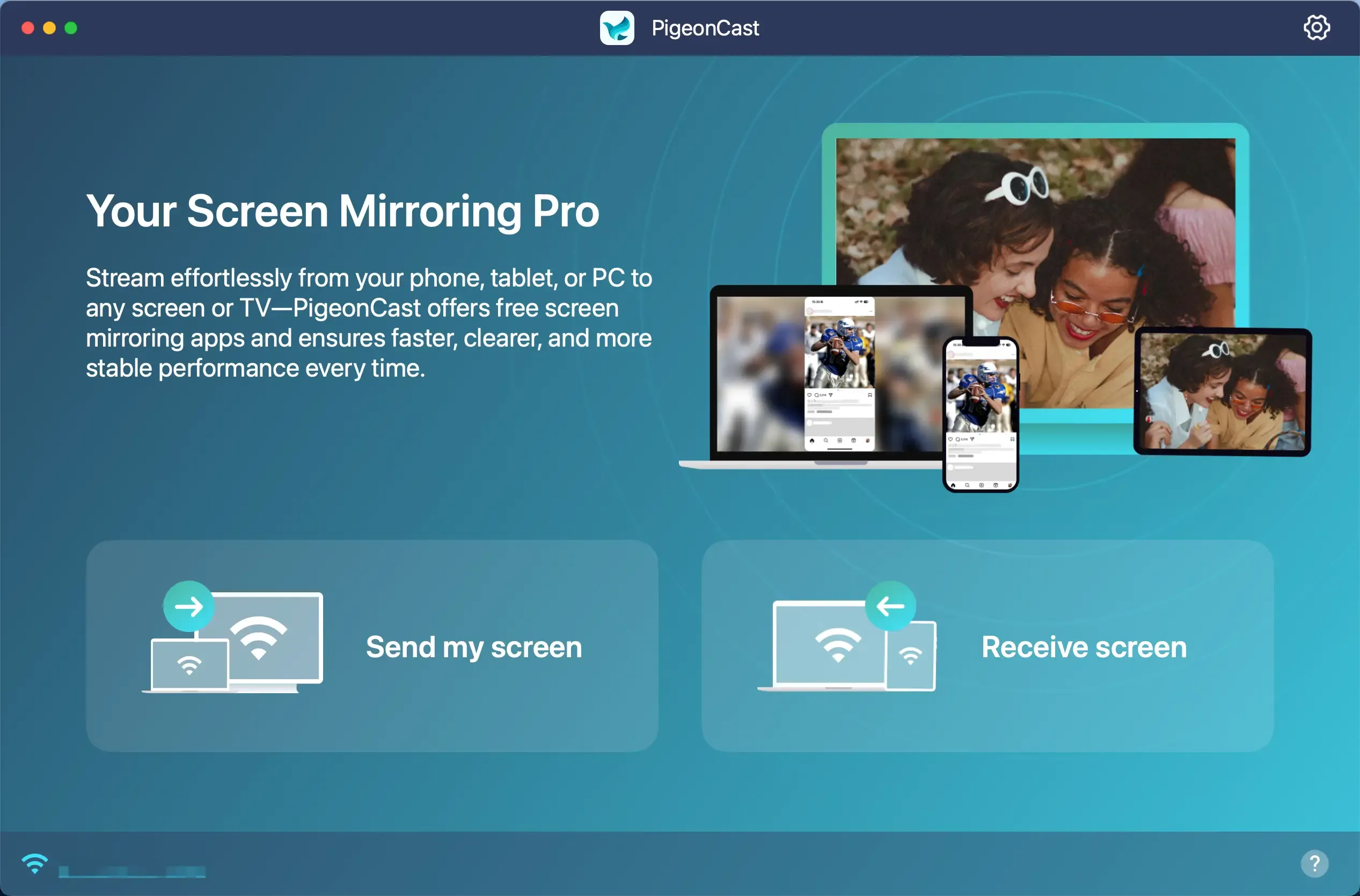 open PigeonCast on Mac
