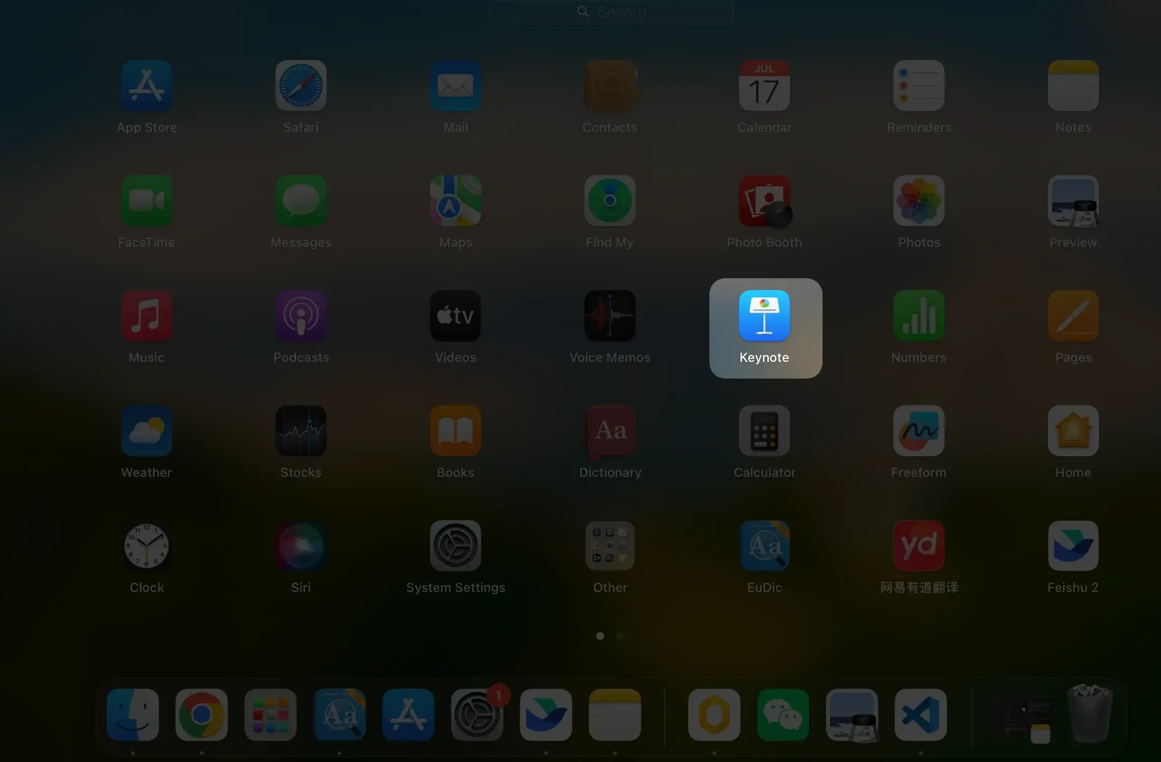 Keynote on Mac