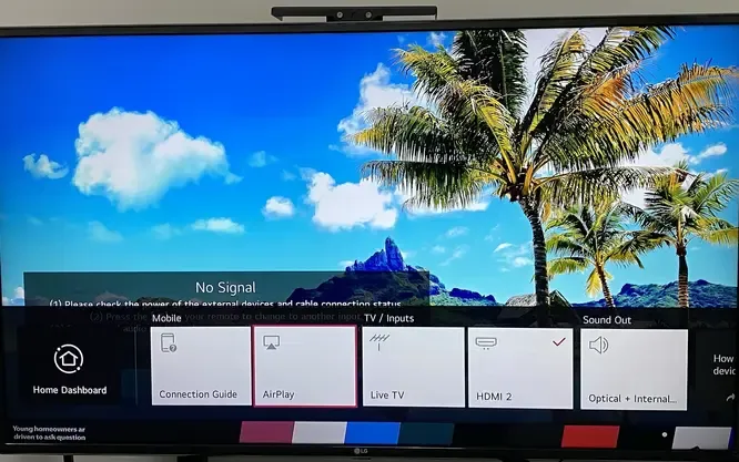 AirPlay Setting on LG