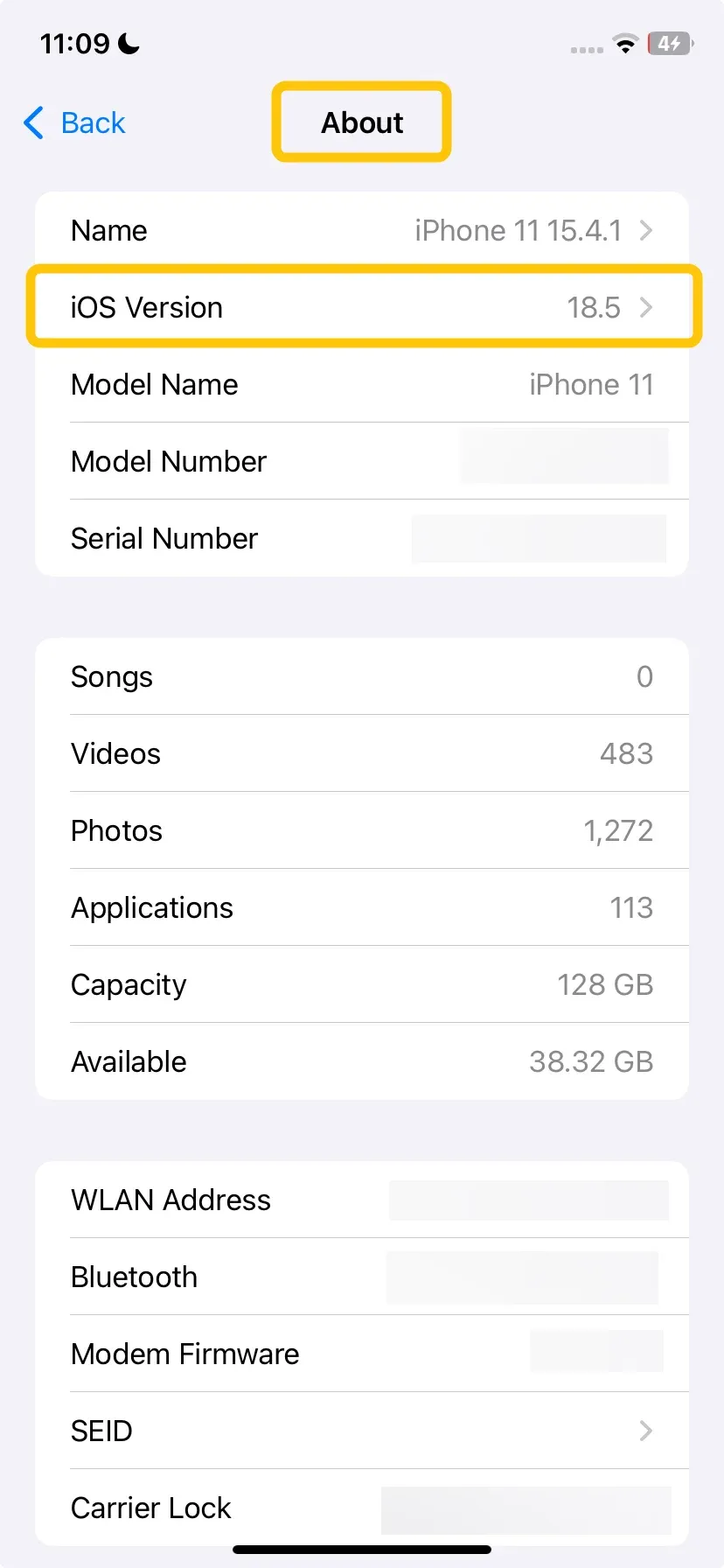 Apple device model