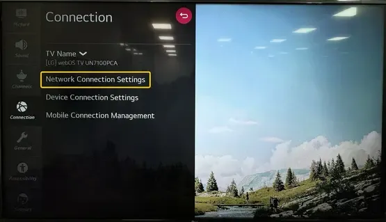 WiFi Connection on LG TV