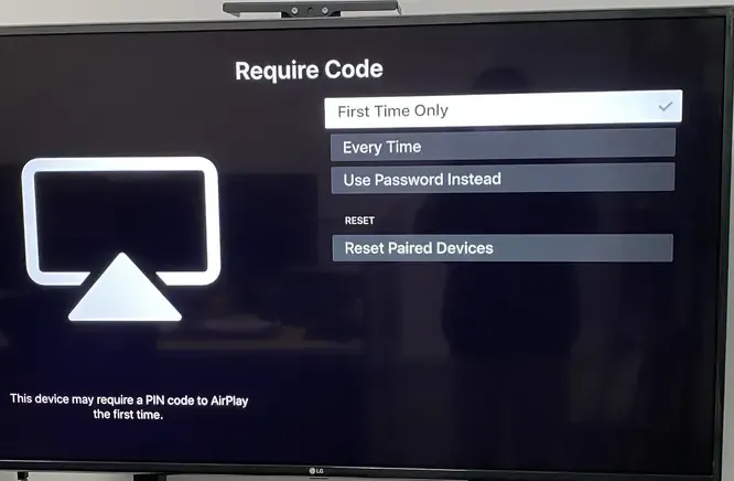Require a password for connection
