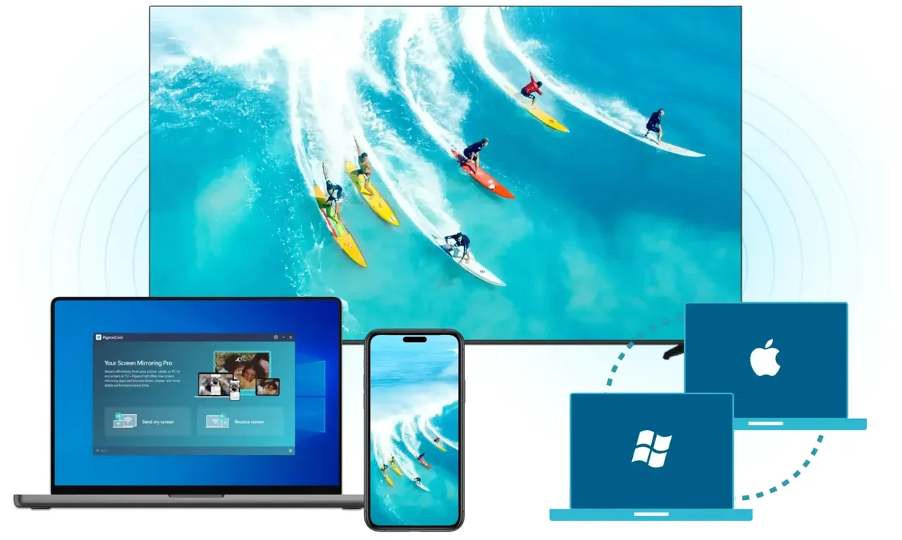 PigeonCast for Windows Screen Mirroring app