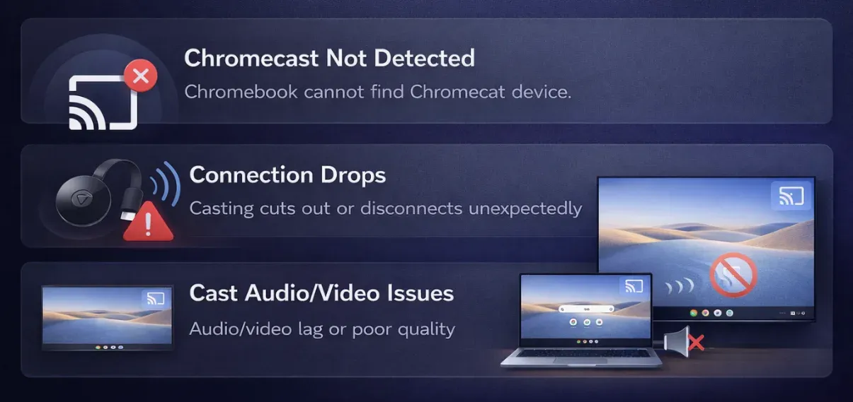 Chromebook casting issues