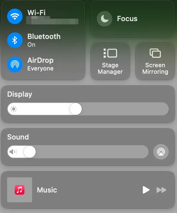 find Screen Mirroring on Mac