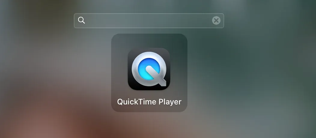 find QuickTime Player on Mac