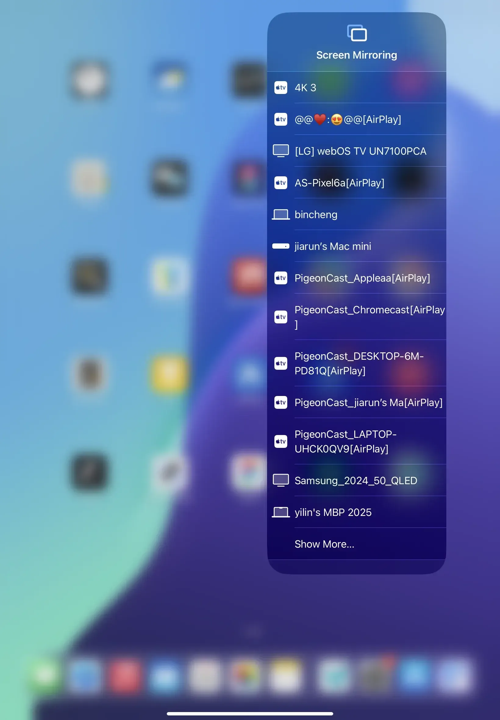 access iPad's Control Center