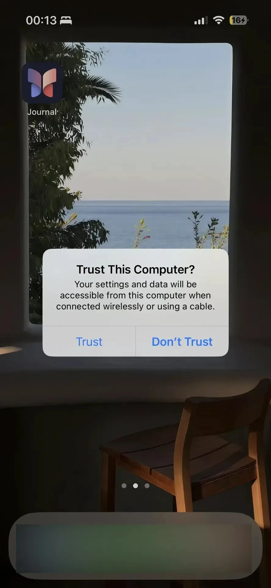 trust notice prompt
