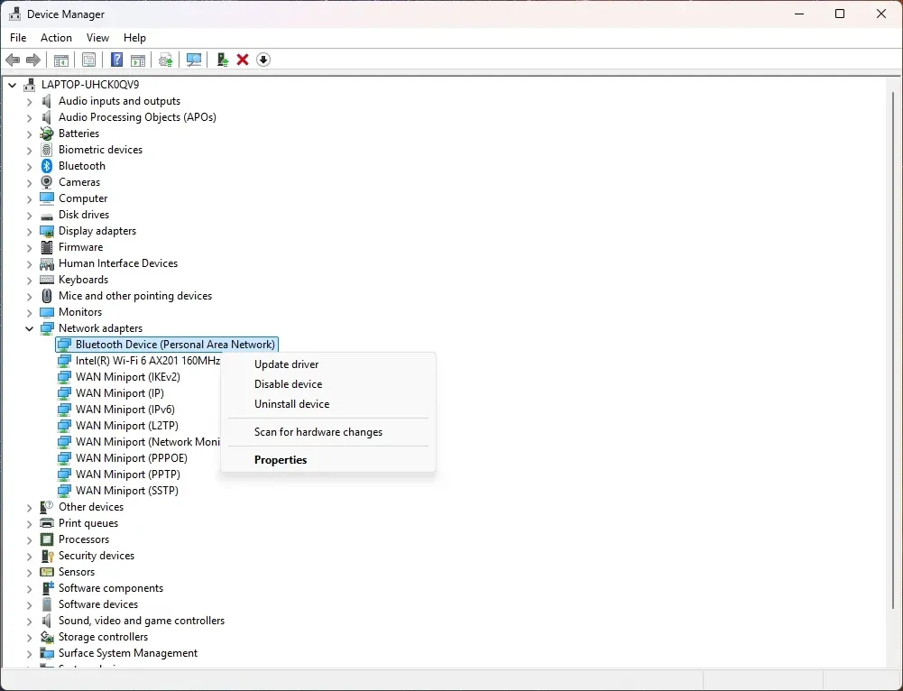 update network driver on Windows PC