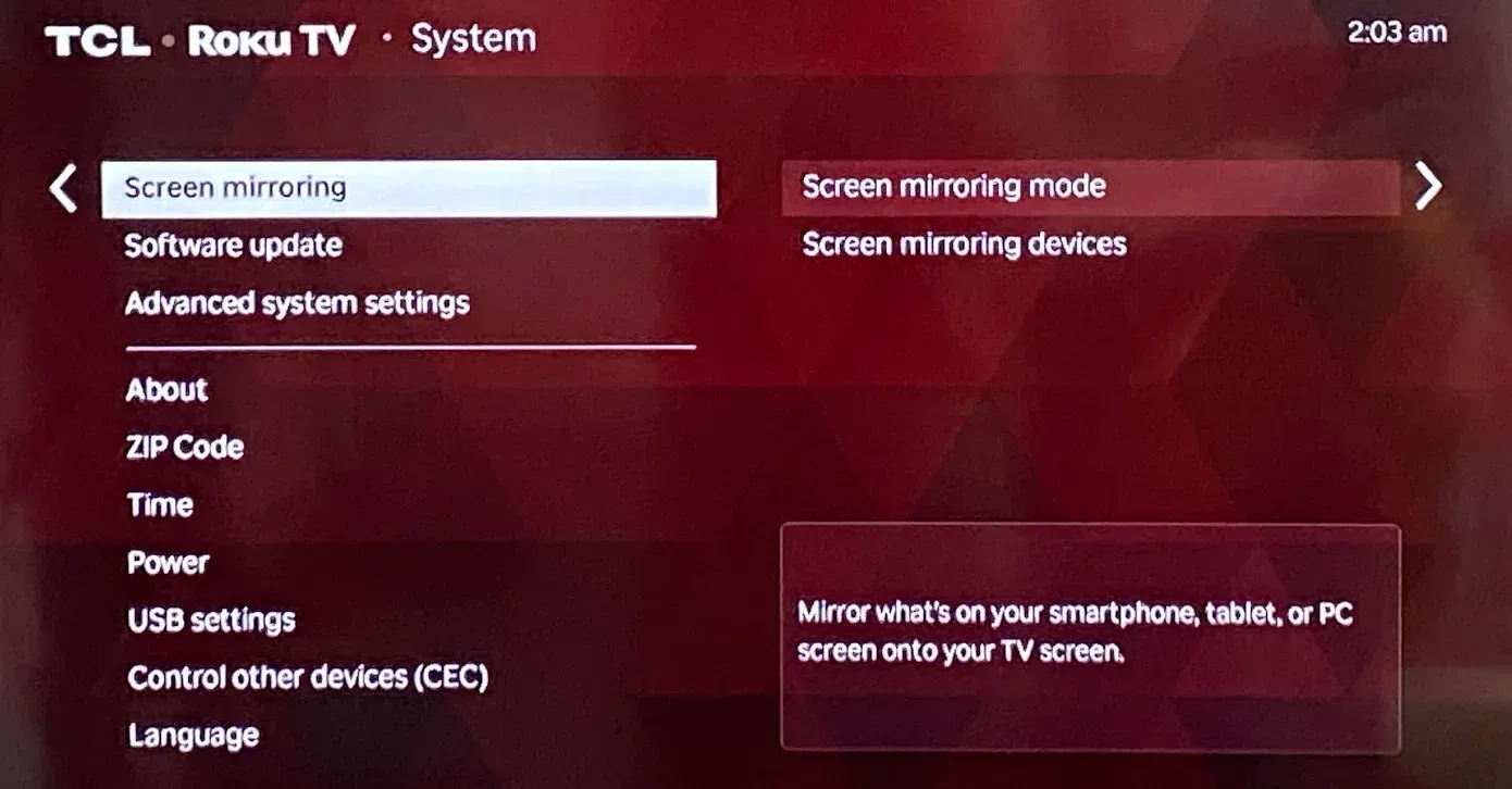 Roku TV does support Miracast (Screen Mirroring)