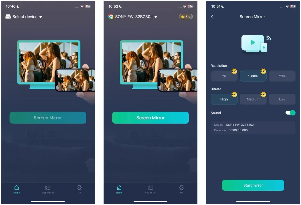 how to mirror phone screen (including Netflix) to the TV via PigeonCast