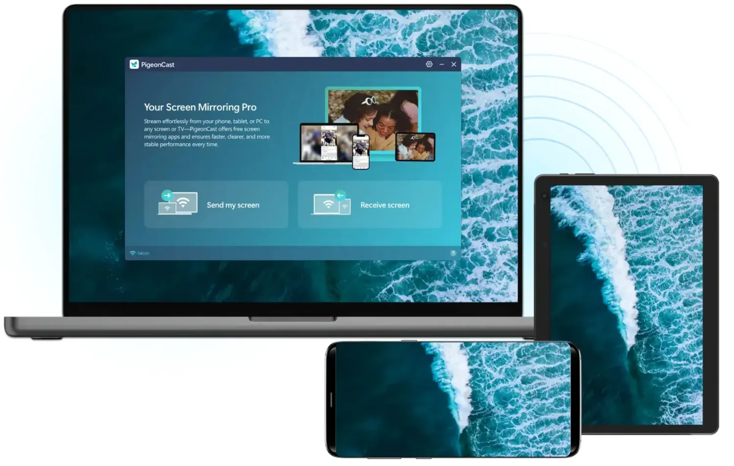 PigeonCast for phone-to-PC mirroring