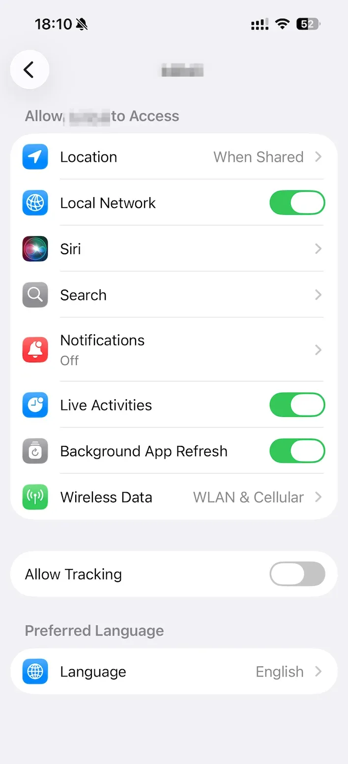 check network settings of Prime Video