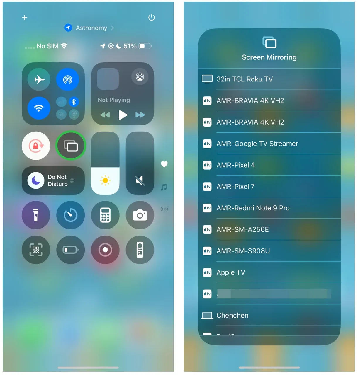 AirPlay iPhone to TV
