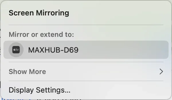 Device list