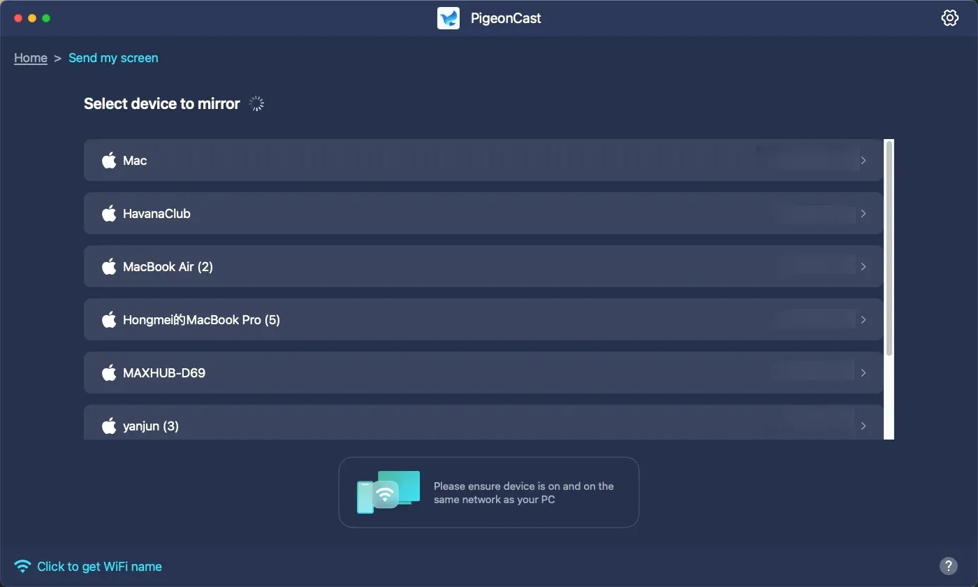 Device list