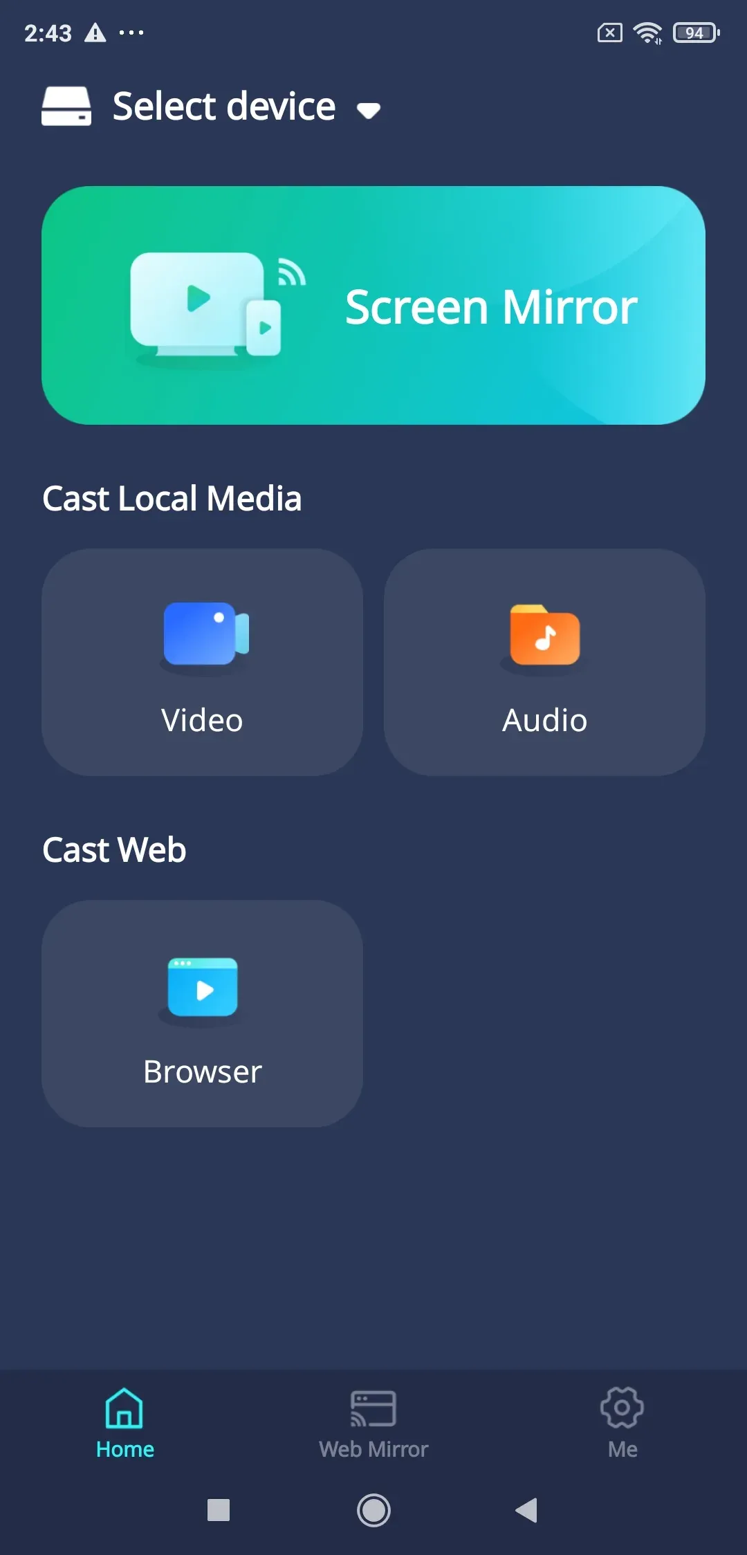 PigeonCast for Android phone