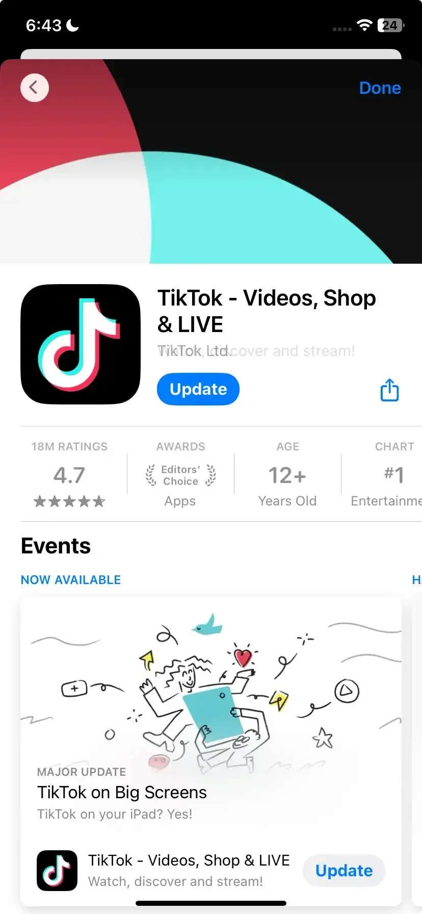 Update app
