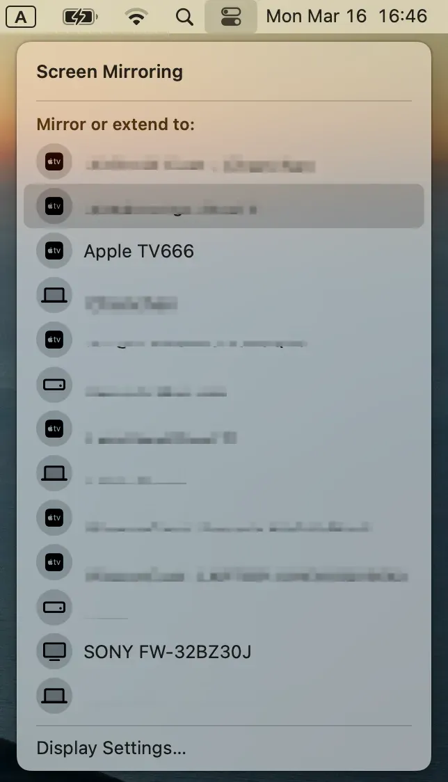 screen mirror Mac to TV