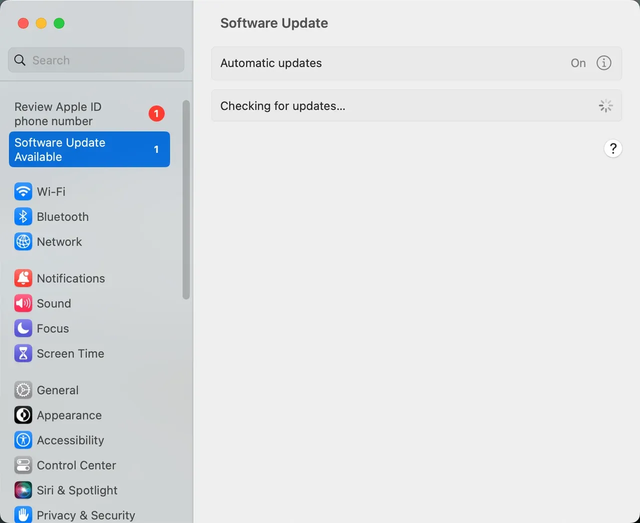 check for updates on Mac