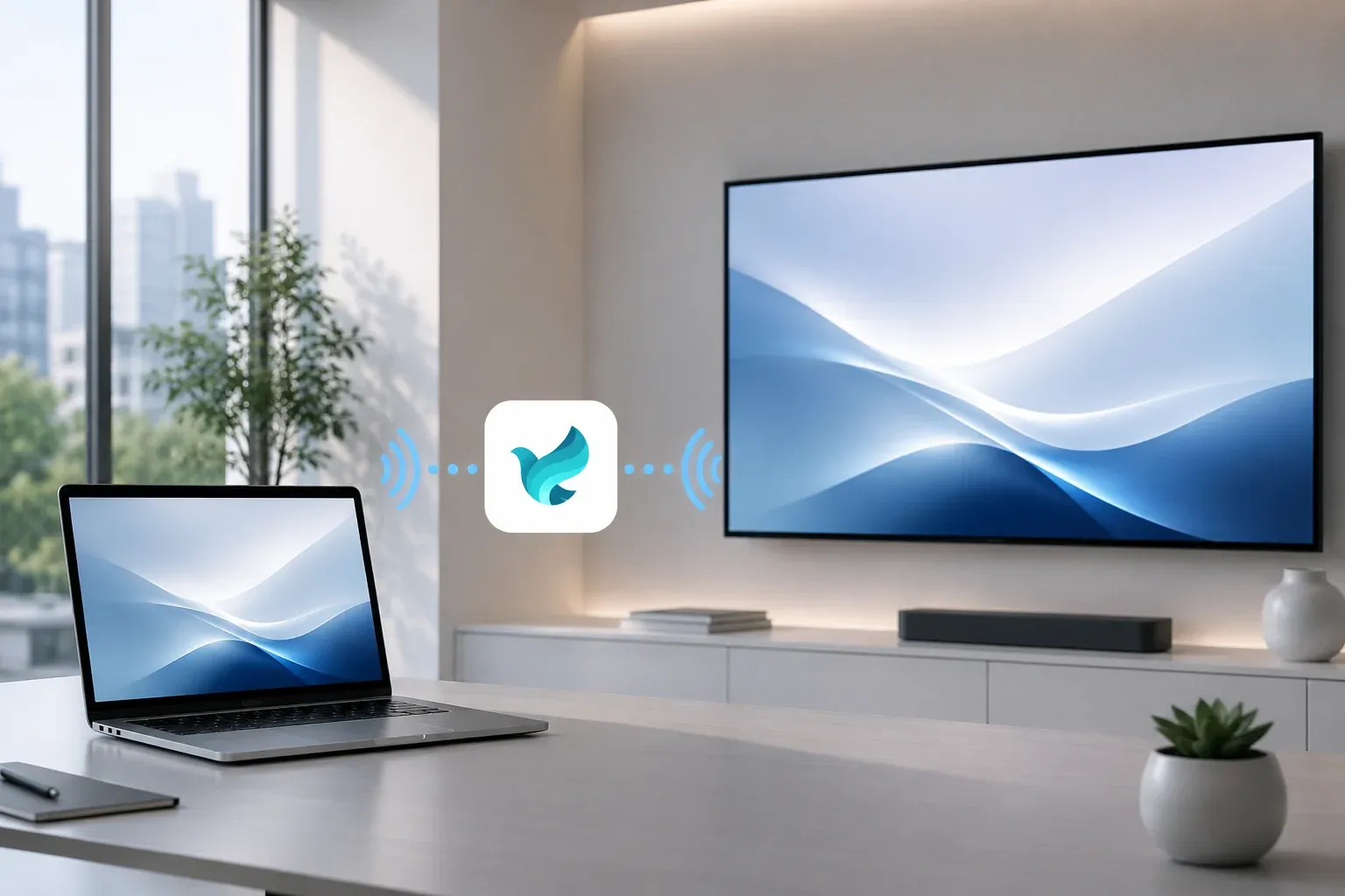 PigeonCast verwenden, um PC auf TV zu spiegeln