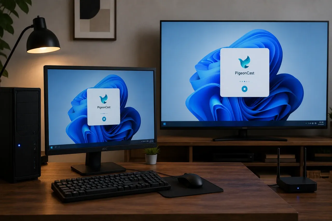 use PigeonCast to mirror your Windows