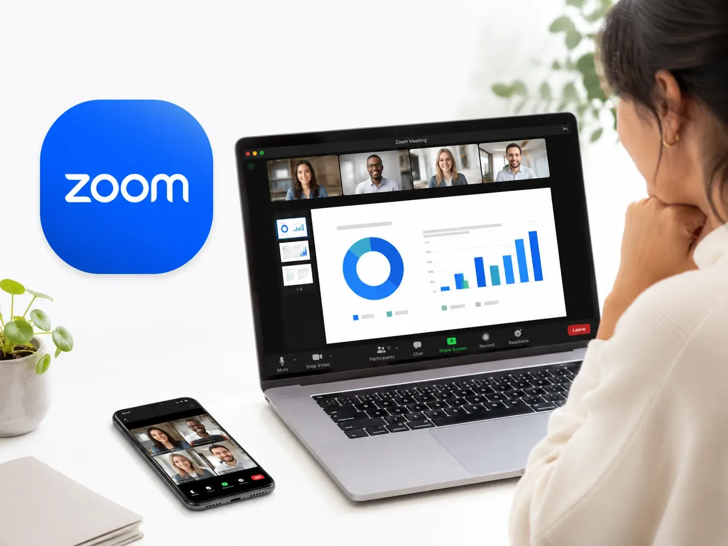 Zoom is a good for screen sharing during a meeting