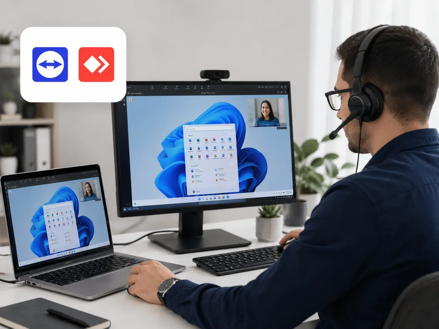 TeamViewer and AnyDesk are good for remote screen sharing
