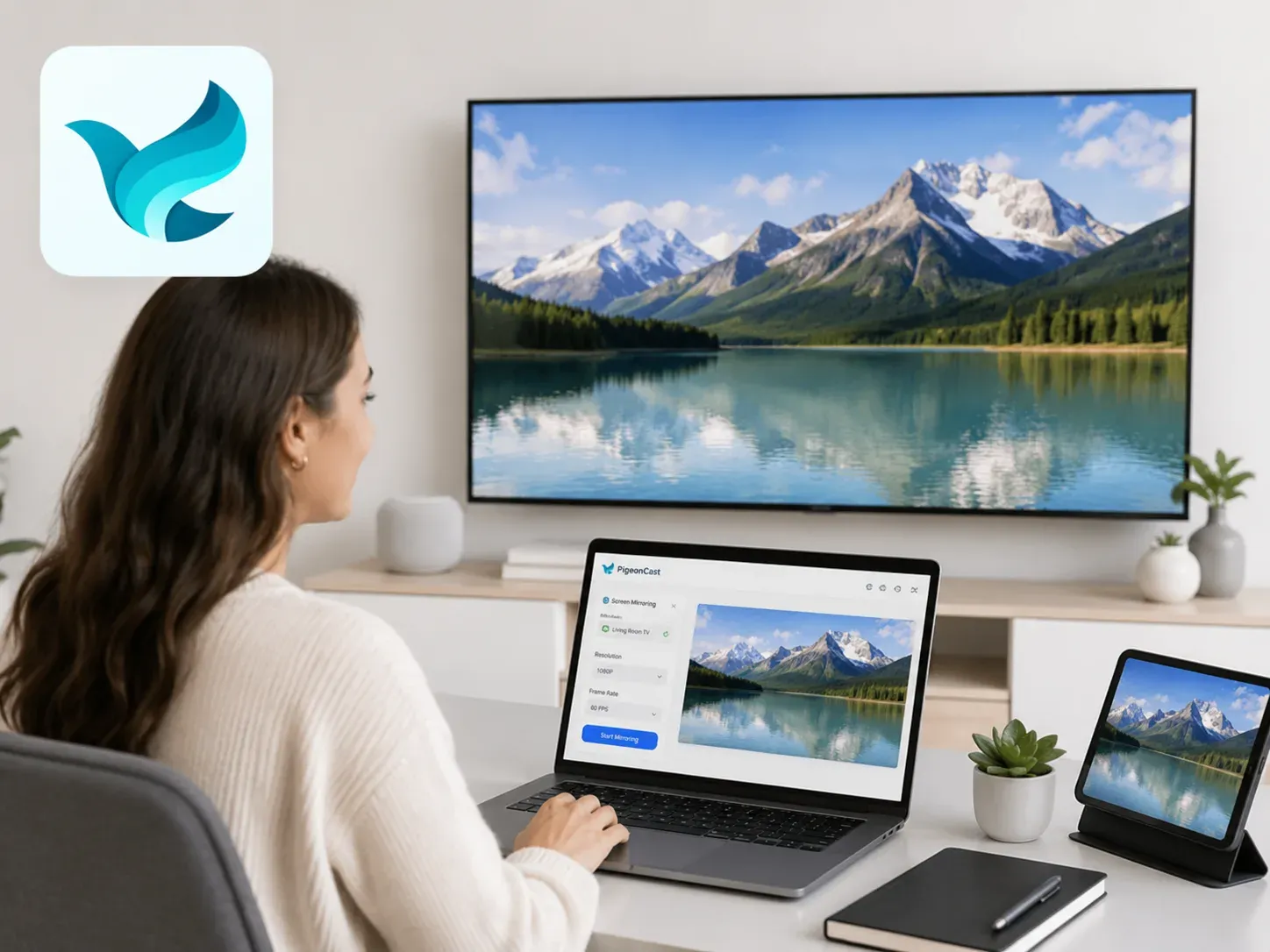 PigeonCast is a good local screen sharing app