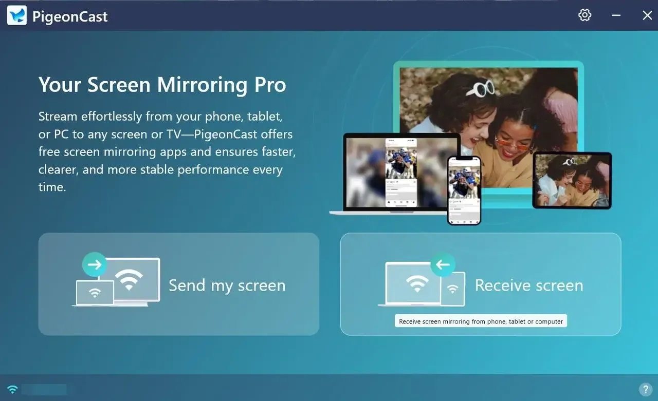 Send my screen in PigeonCast