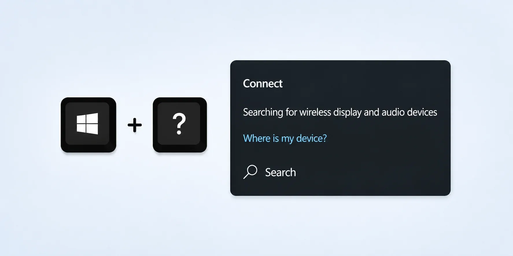 Windows shortcut for screen sharing not working