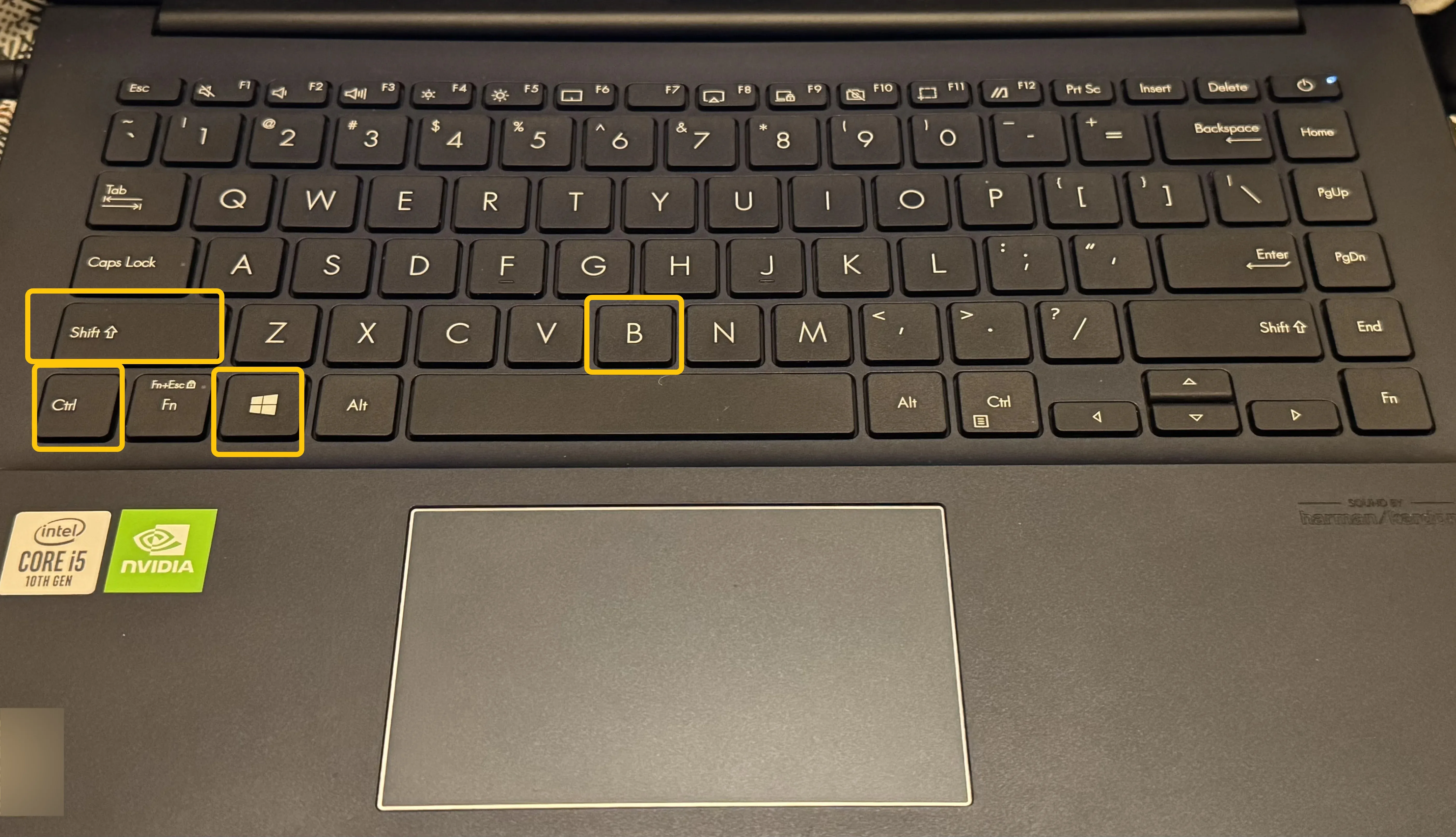 Windows Key + Ctrl + Shift + B
