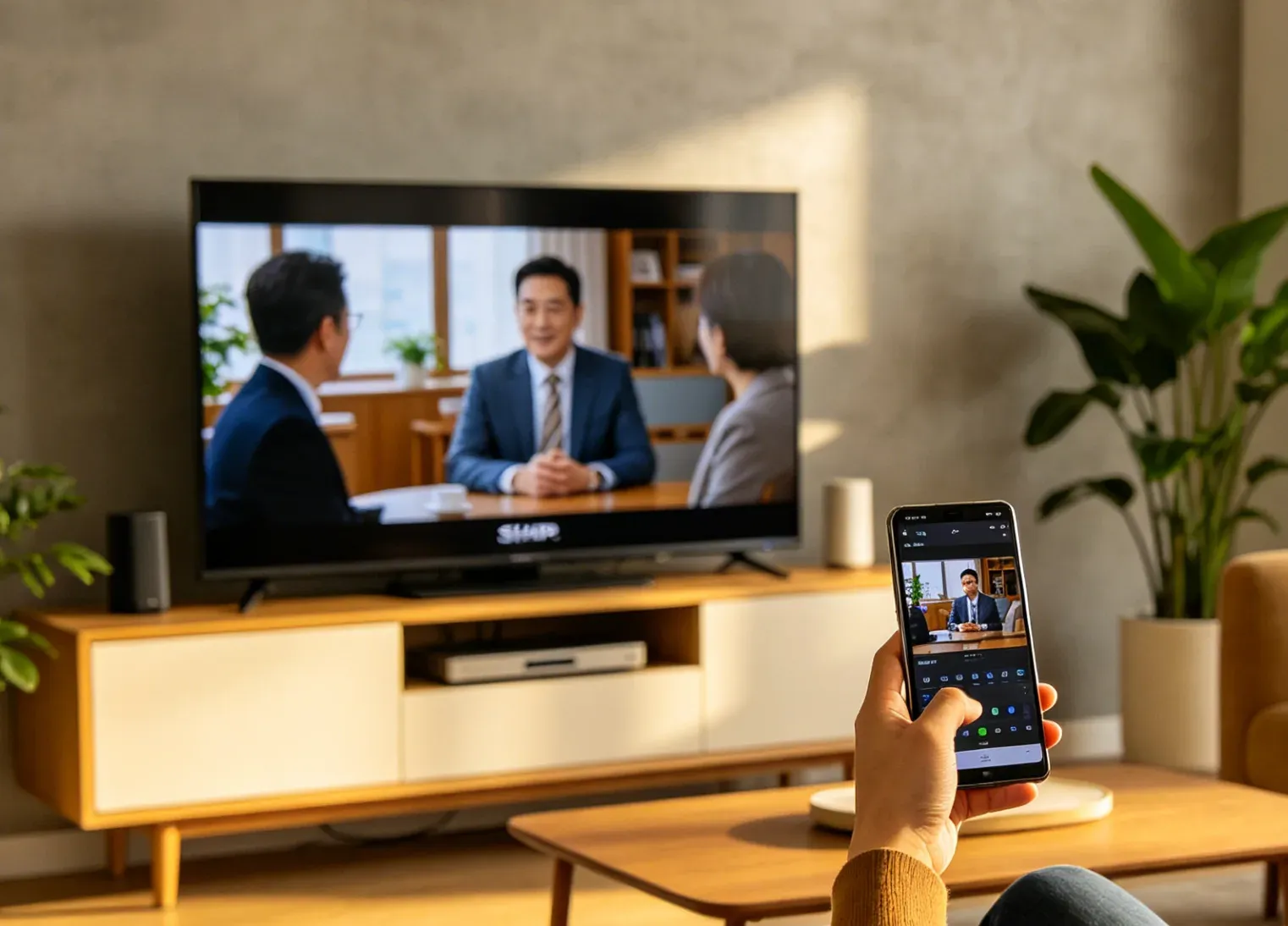 Mirror Android to Sharp TV