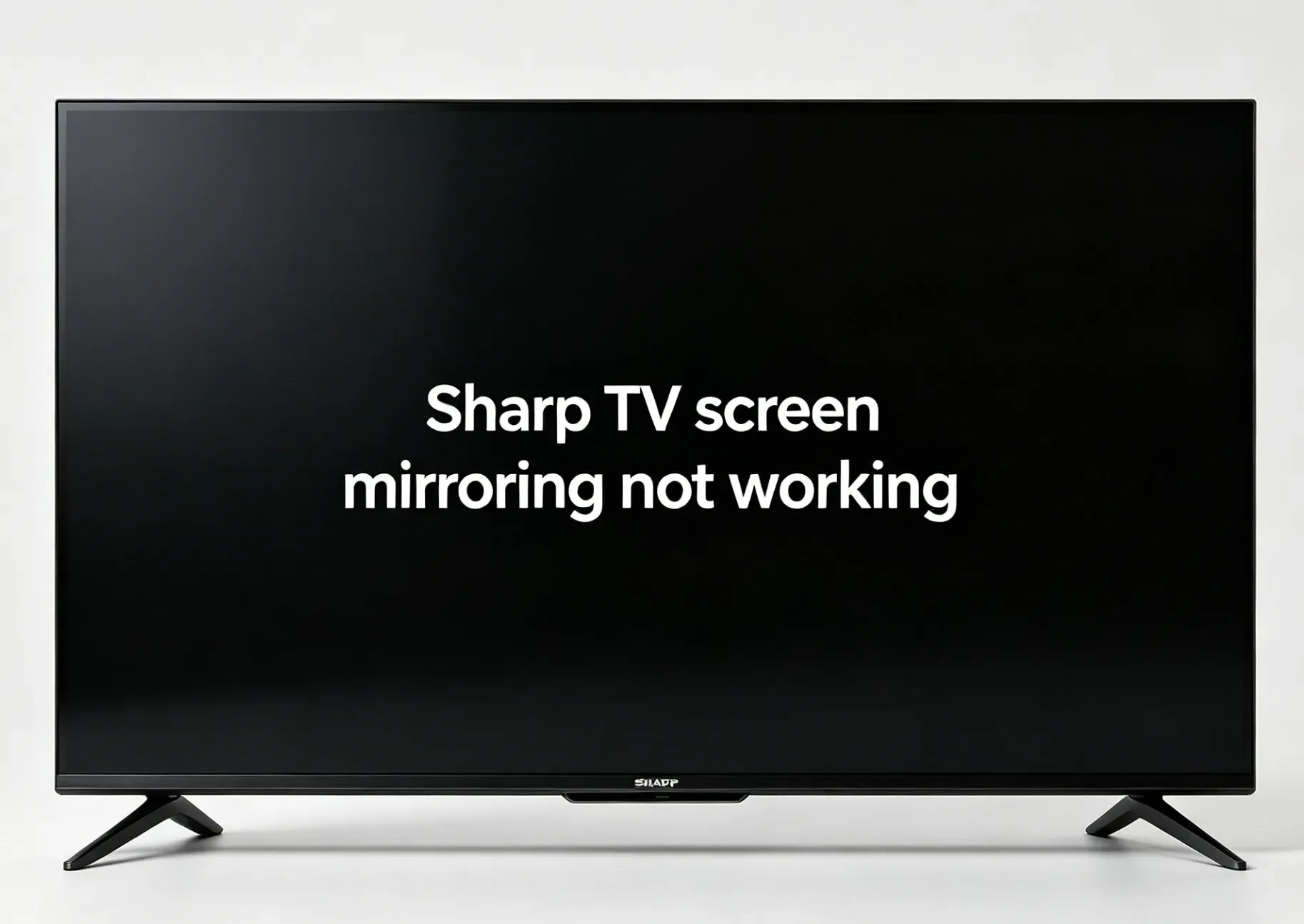 Sharp TV screen mirroring not working