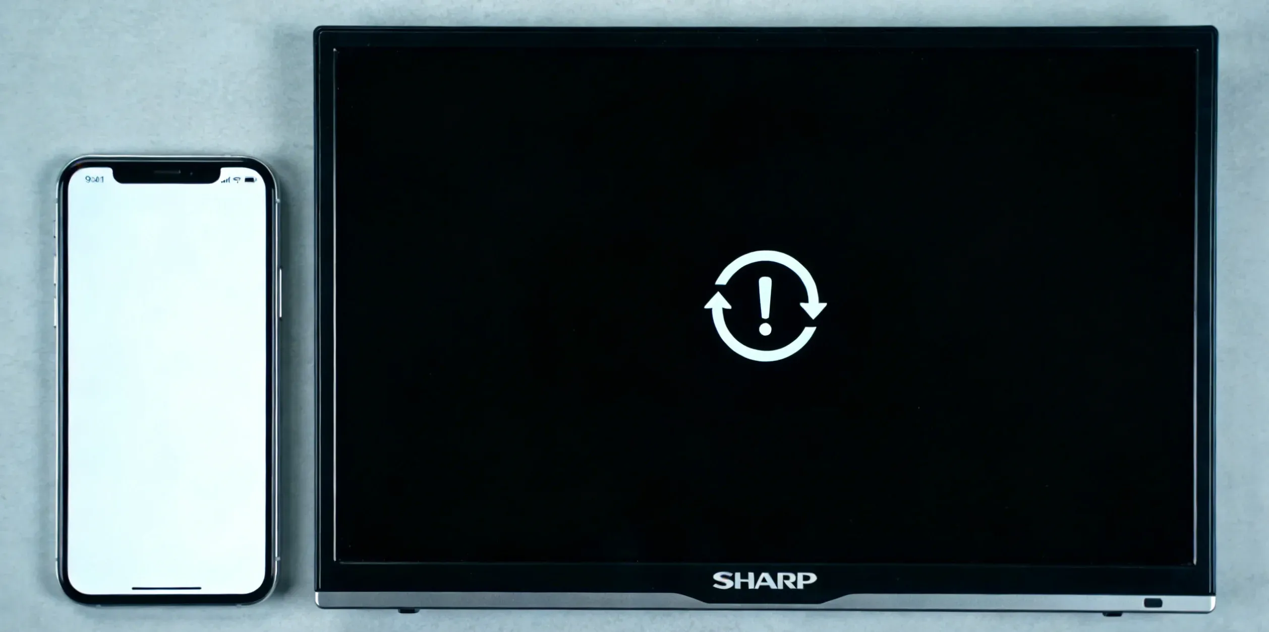 iPhone Sharp TV Screen Mirroring not working