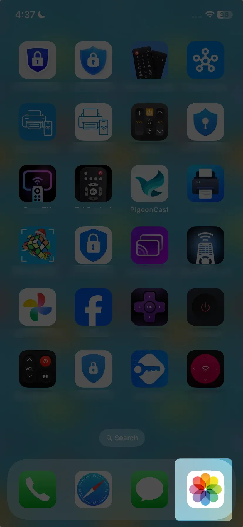 Photos app on iPhone
