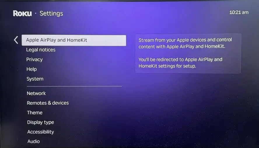 Apple AirPlay and HomeKit on Roku