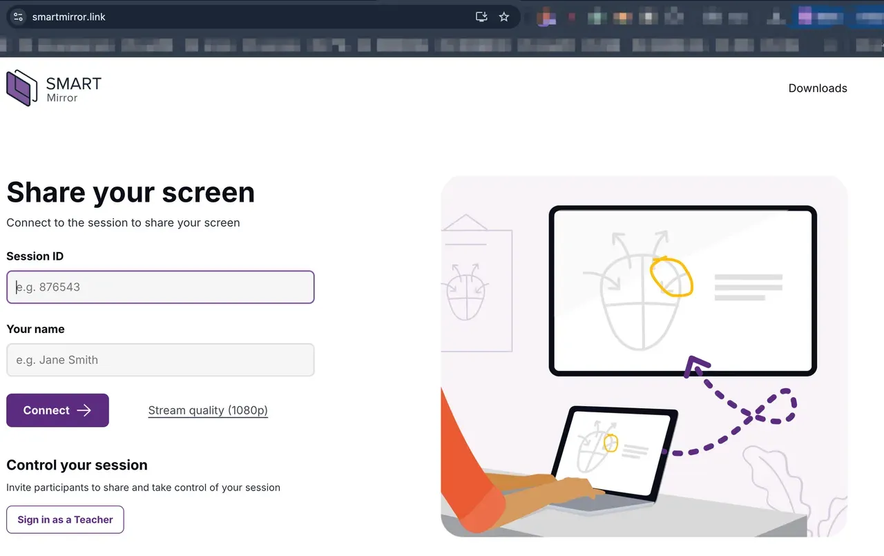 open Smart Mirror via Chrome