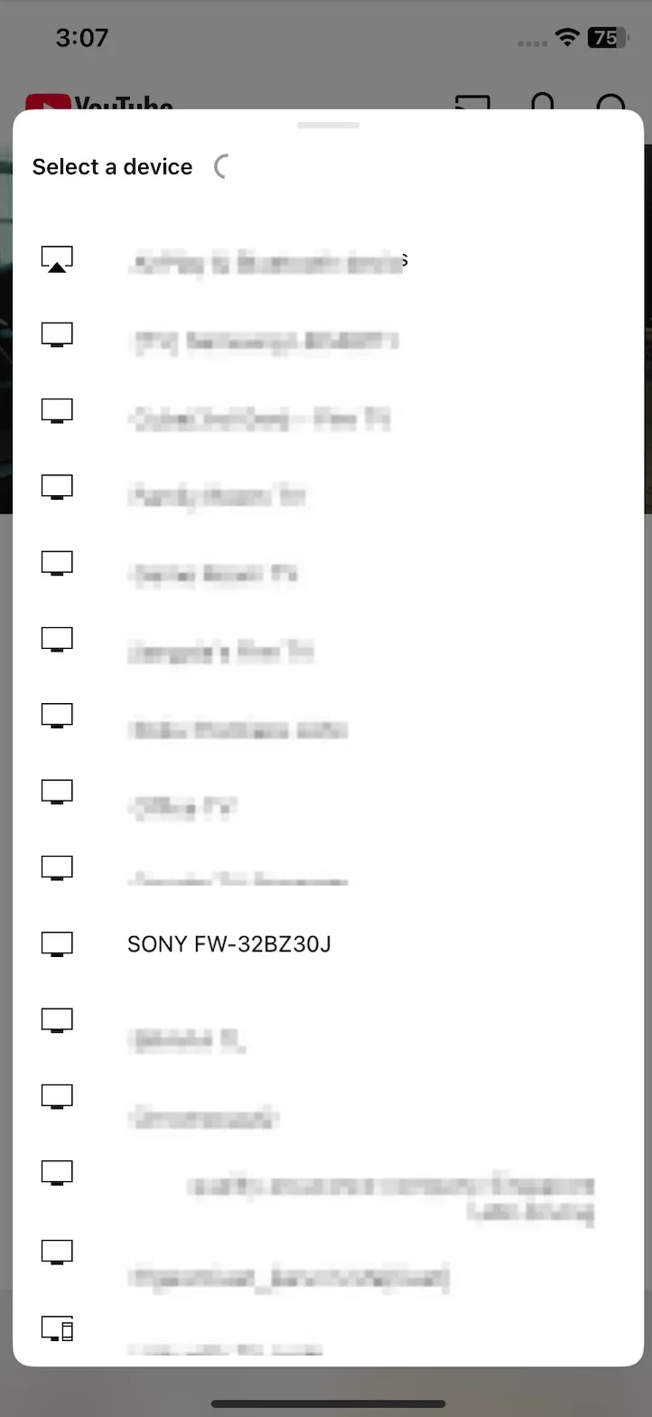 cast to Sony TV via a Chromecast-enabled app