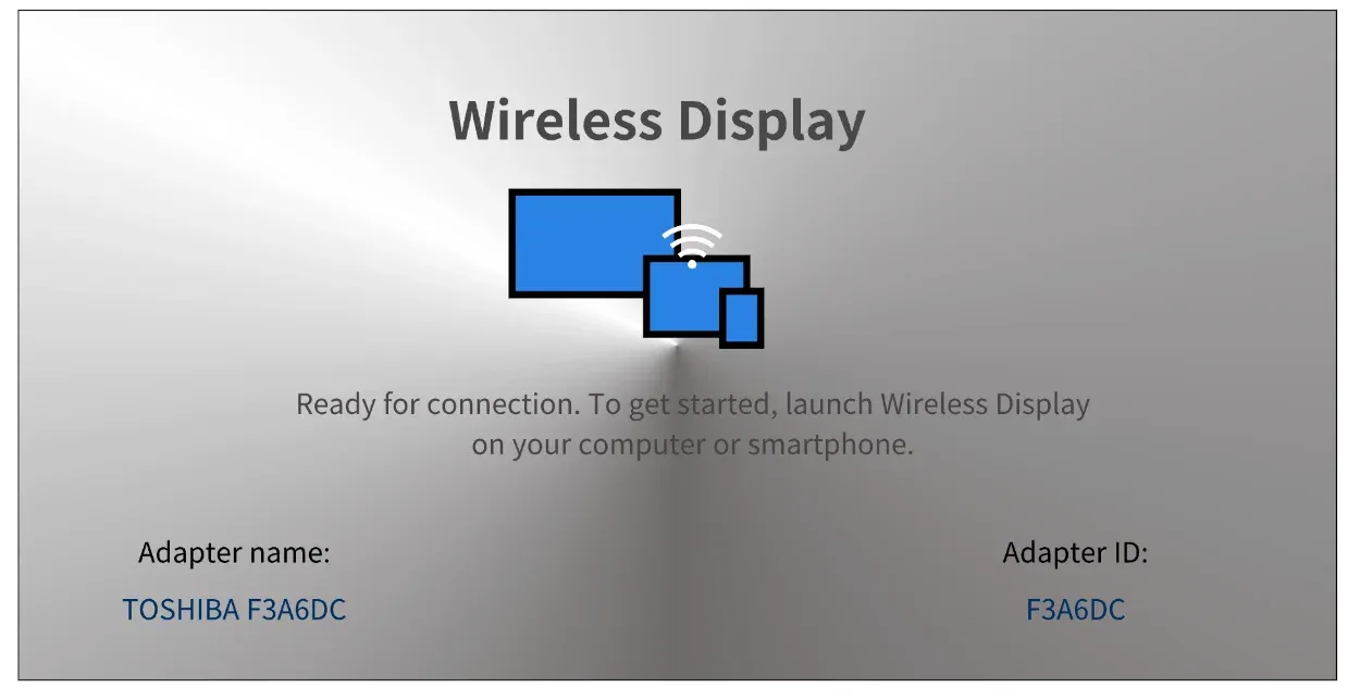 Toshiba wireless display